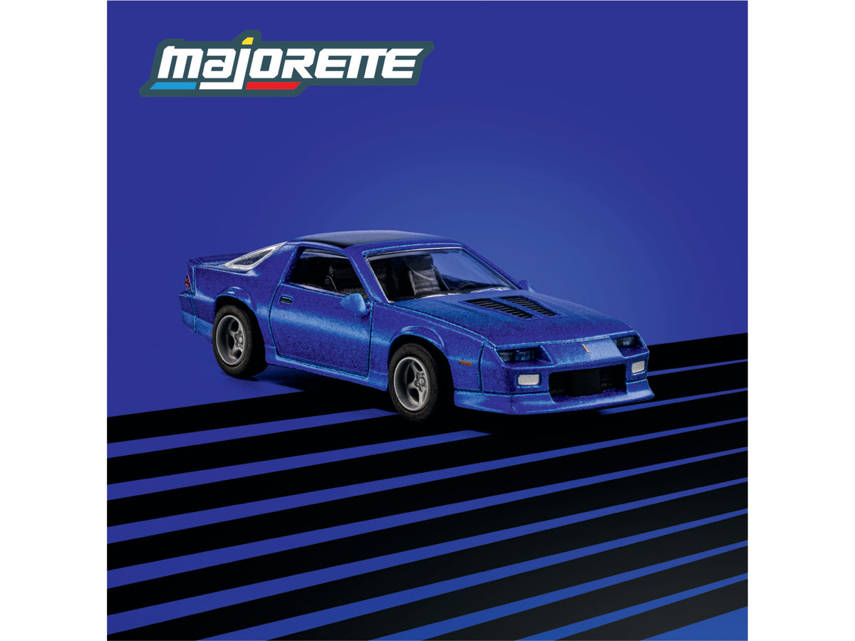 1985 Chevrolet Camaro Blue Metallic with Black Top Collection 1/64 Diecast