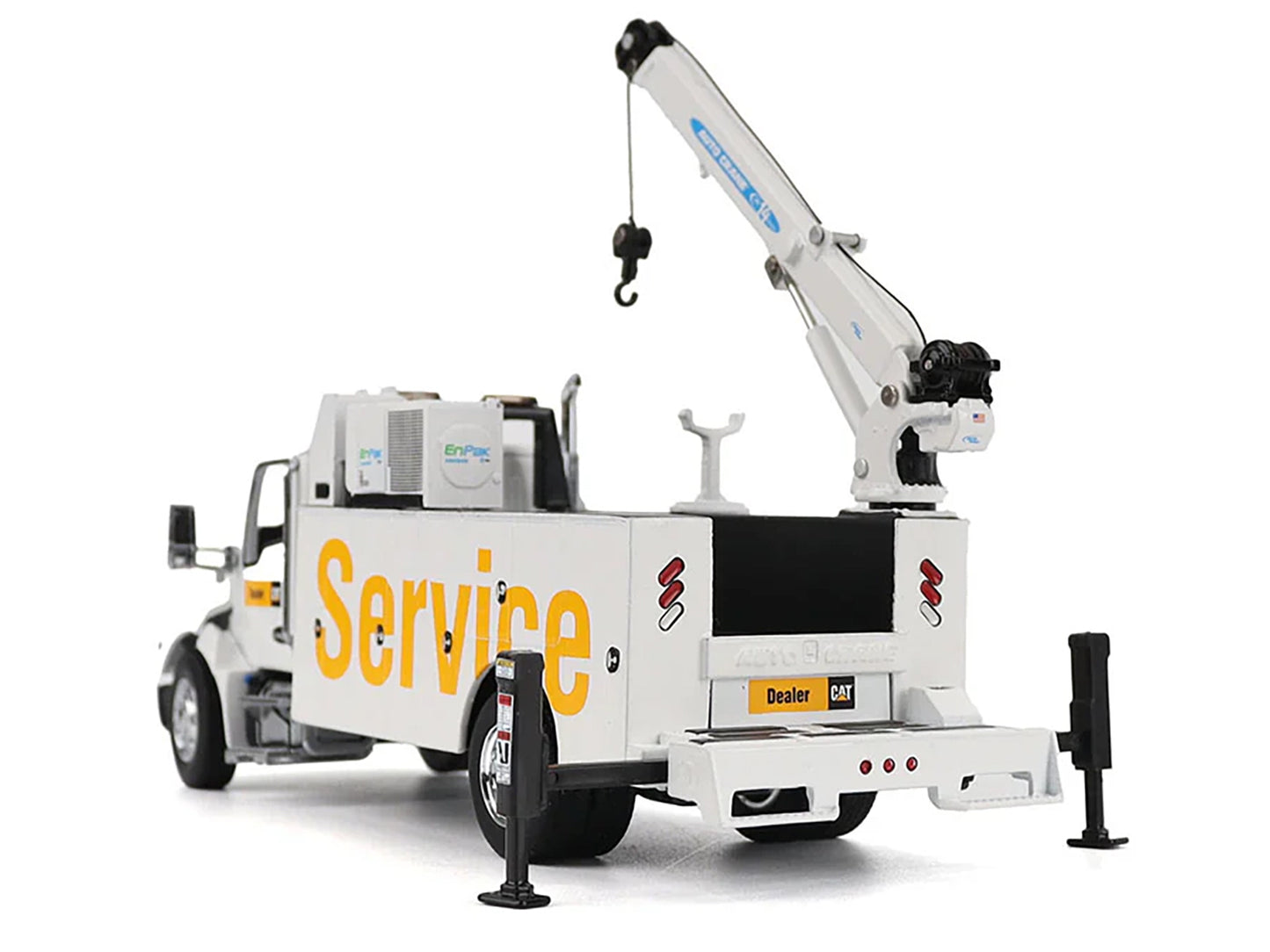 Kenworth T380 Auto-Crane Titan 85 Truck with Miller EnPak White "Transport Series" 1/50 Diecast Model by Masters <h2>Kenworth Masters</h2> <p>High-quality car perfect for collectors and enthusiasts. F