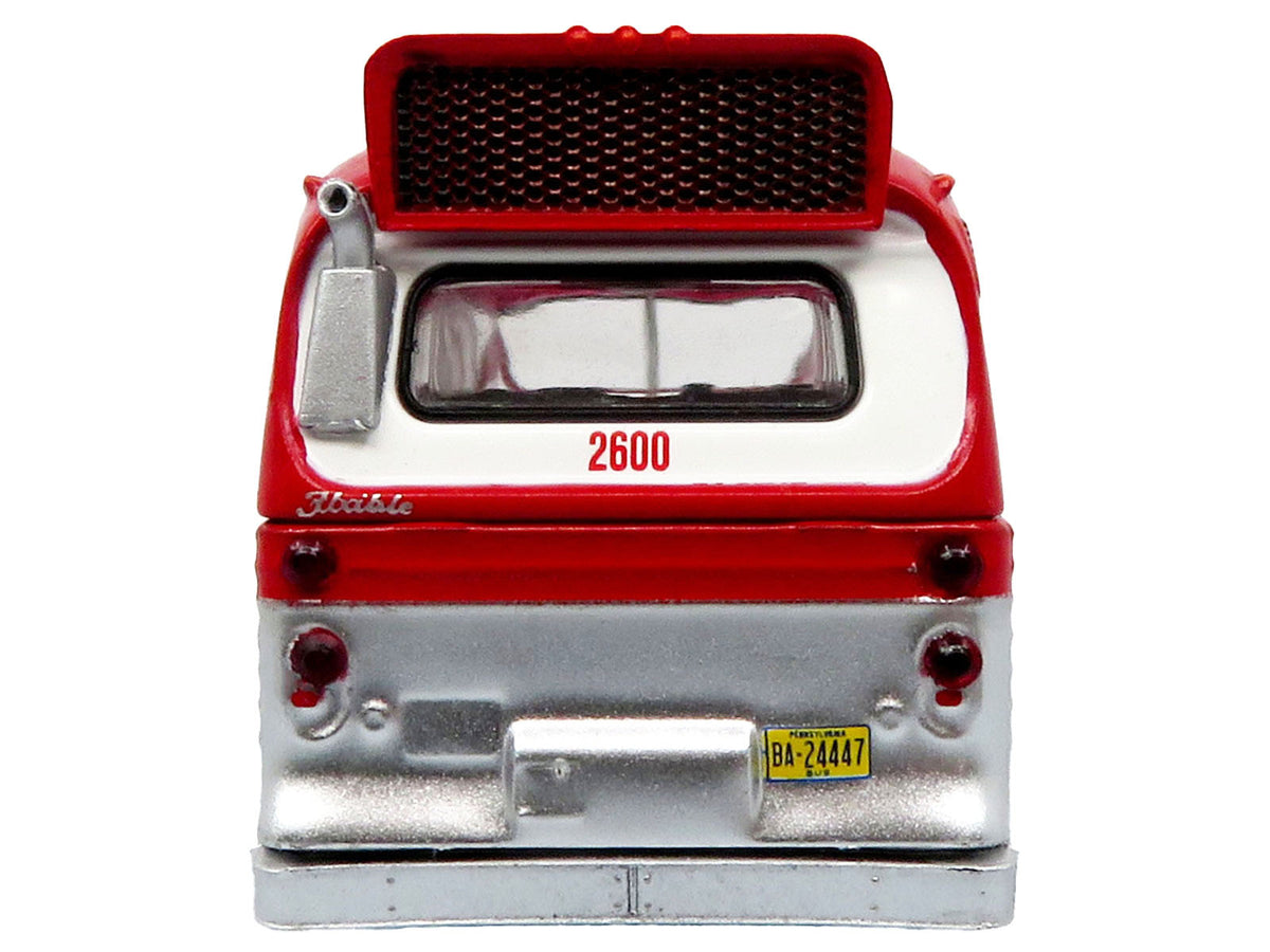 Flxible 53102 New Look Transit Bus Red & White Limited Edition 1/87 Diecast