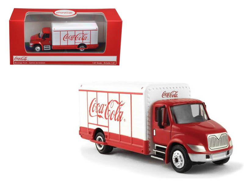 "Coca-Cola" Beverage Truck Red & White 1/87 Diecast by Motorcity Classics