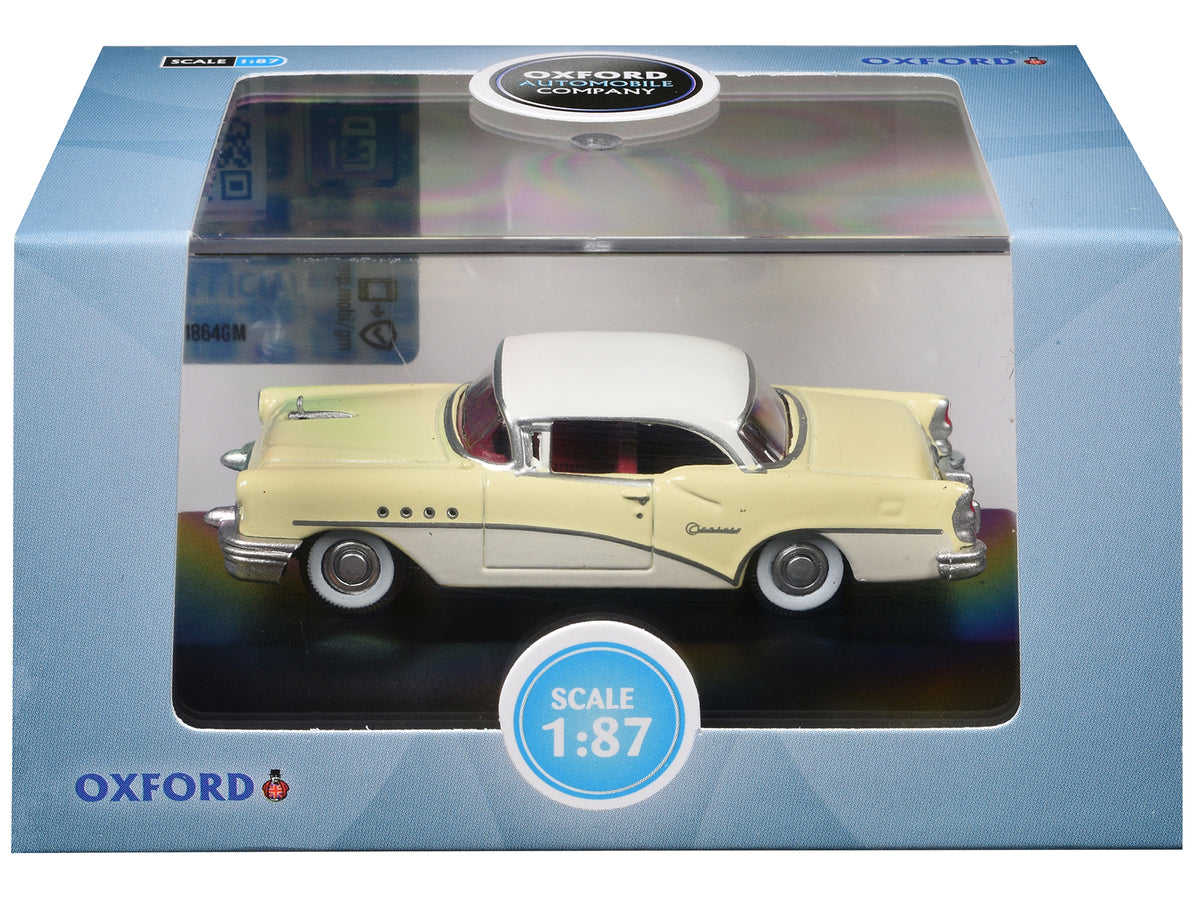 1955 Buick Century Condor Yellow Dover 1/87 Diecast Model Car - Oxford Diecast