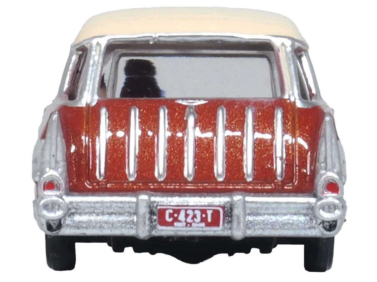 1957 Chevrolet Nomad Adobe Beige Sierra 1/87 Diecast Model Car - Oxford Diecast