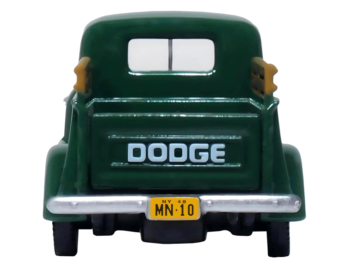 1948 Dodge B-1B Pickup Truck Green 1/87 Diecast Model - Oxford Diecast
