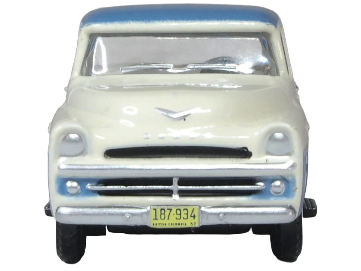 1957 Dodge D100 Sweptside Pickup Truck Ice 1/87 Diecast Model - Oxford Diecast