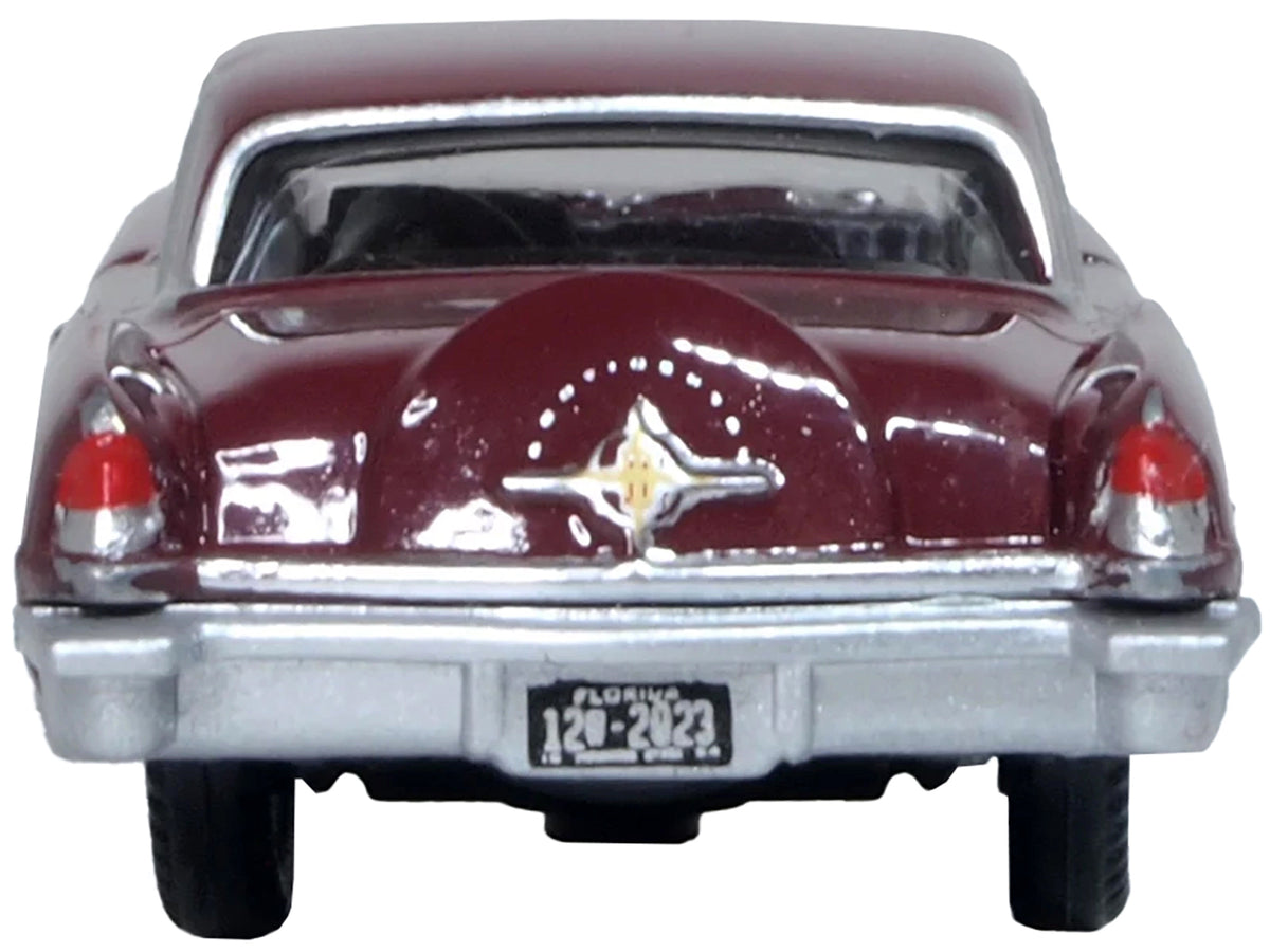 1956 Lincoln Continental Mark II Dark Red 1/87 (HO) Scale Diecast Model Car
