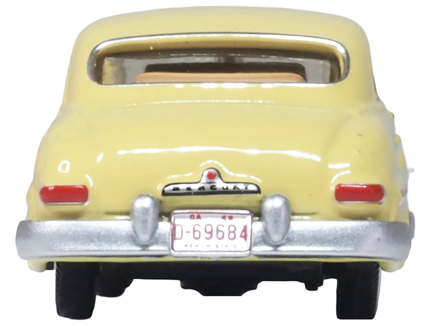 1949 Mercury 8 Coupe Calabash Yellow 1/87 (HO) Scale Diecast Model Car by Oxford Diecast