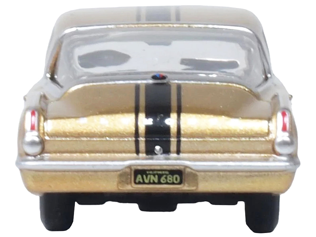 1965 Plymouth Barracuda Gold Metallic 1/87 Diecast Model Car - Oxford Diecast