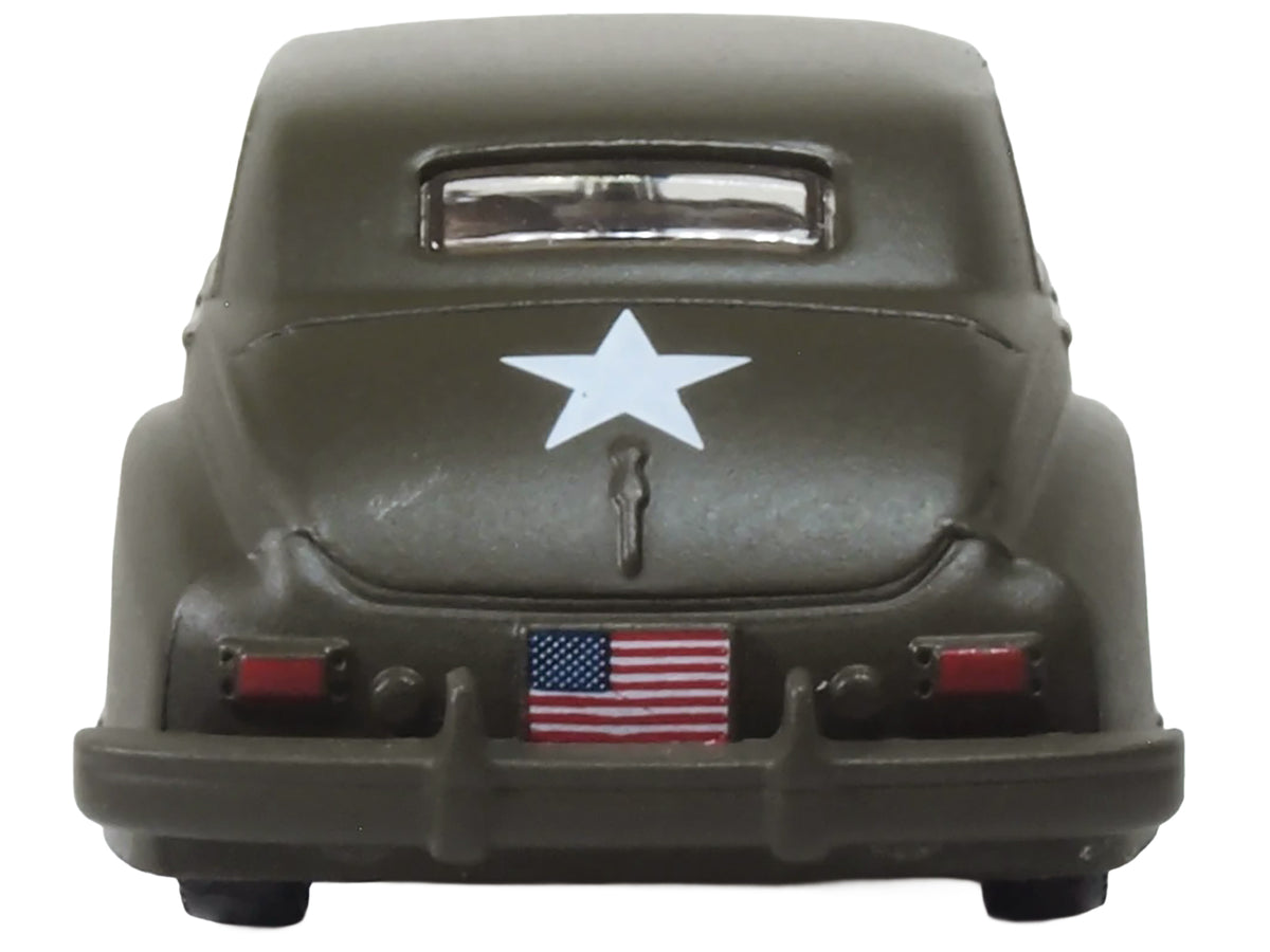 1942 Packard Clipper Touring Sedan Olive 1/87 Diecast Model Car - Oxford Diecast