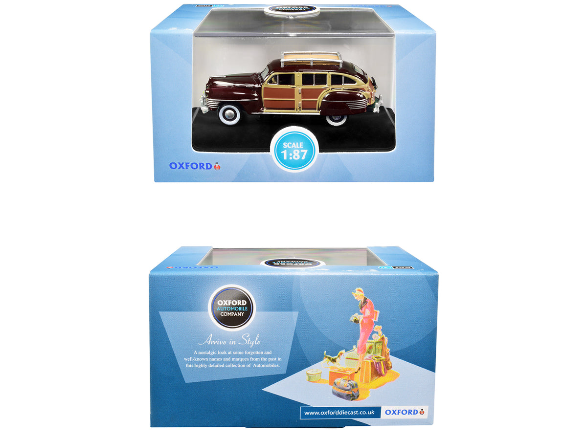 1942 Chrysler Town Country Woody Wagon 1/87 Diecast Model Car - Oxford Diecast