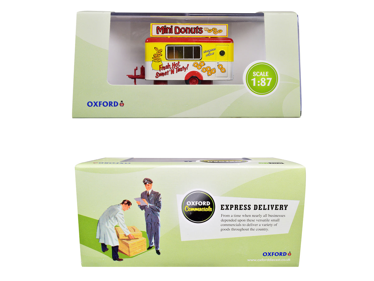 Mobile Food Trailer "Mini Donuts" 1/87 (HO) Scale Diecast Model - Oxford Diecast