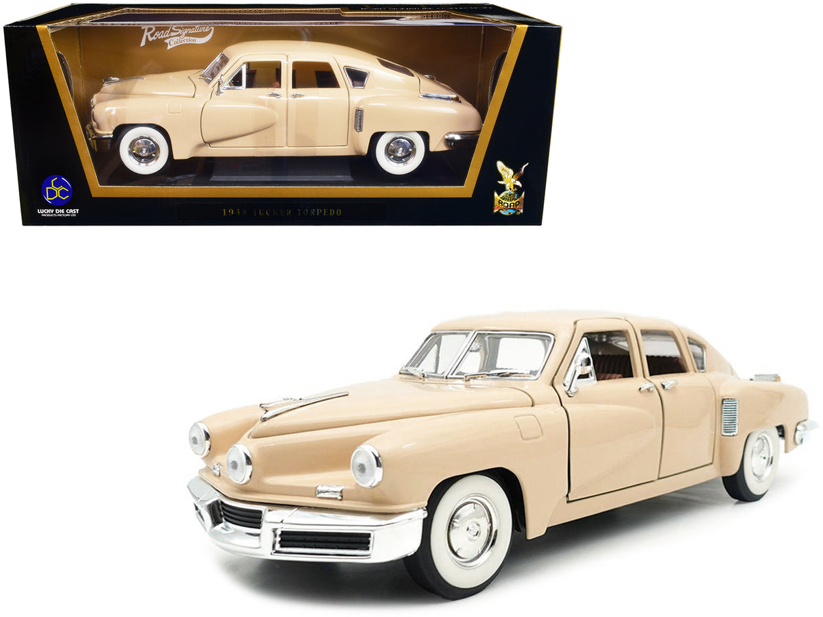 1948 Tucker Torpedo Cream 1/18 Diecast by Road Signature