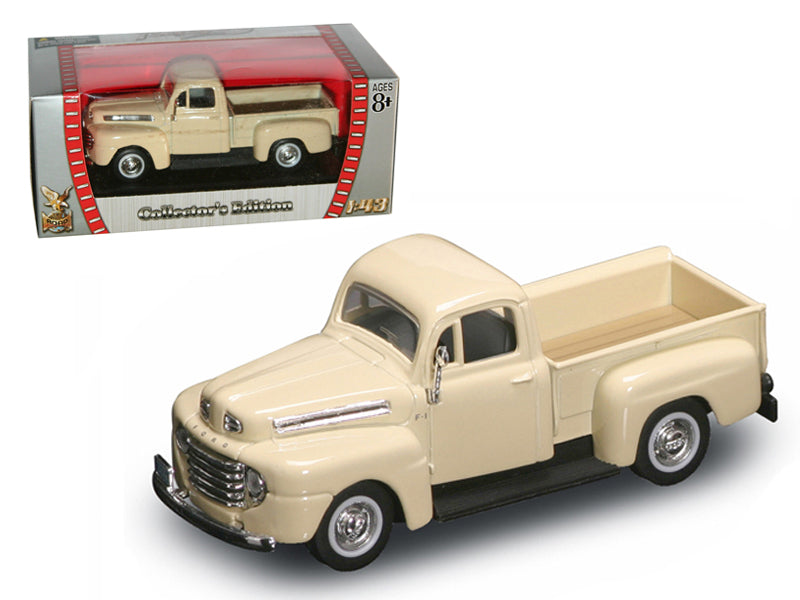 1948 Ford F-1 Pickup Truck Cream 1/43 Diecast by Road Signature