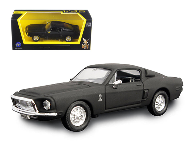 1968 Ford Mustang Shelby GT500 KR Matt Black 1/43 Diecast by Road Signature