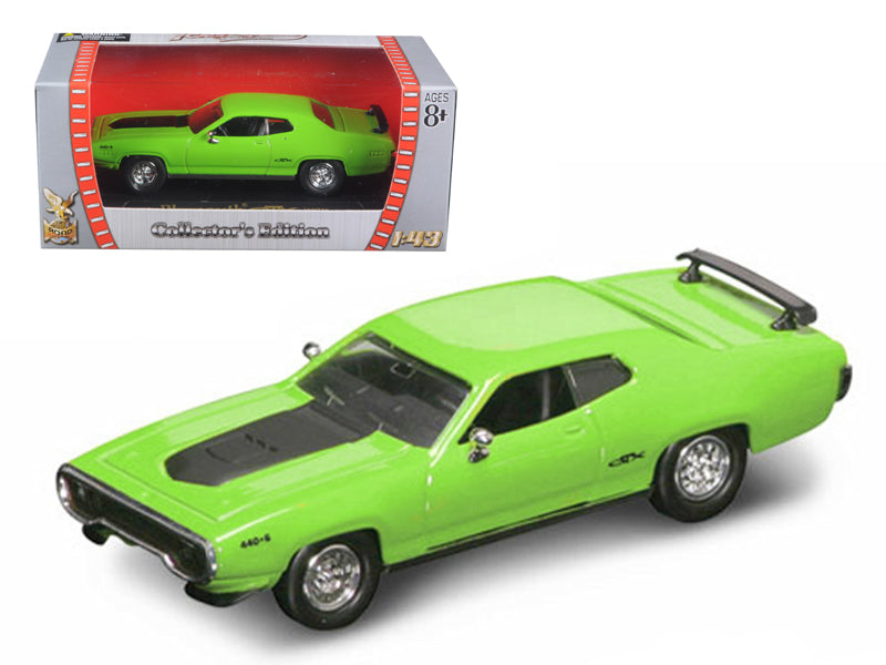 1971 Plymouth GTX 440 6 Pack Green 1/43 Diecast by Road Signature