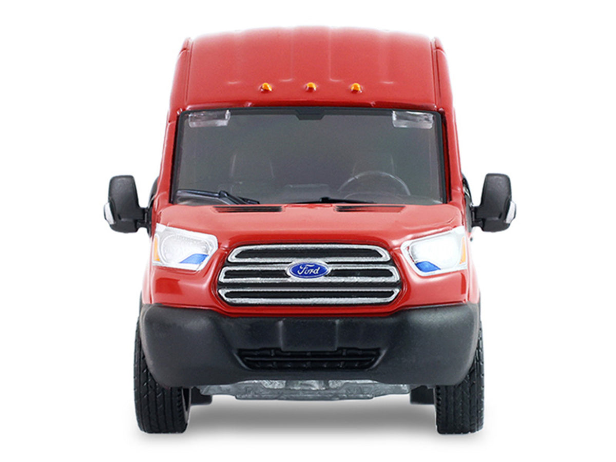2019 Ford Transit LWB High Roof Van Red 1/64 Diecast Model - Greenlight