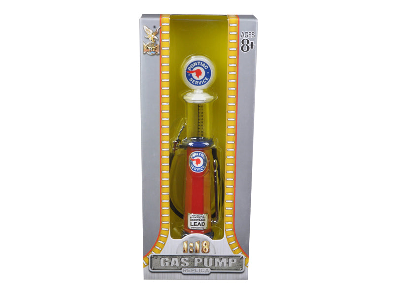 Pontiac Gasoline Vintage Gas Pump Cylinder 1/18 Diecast Replica