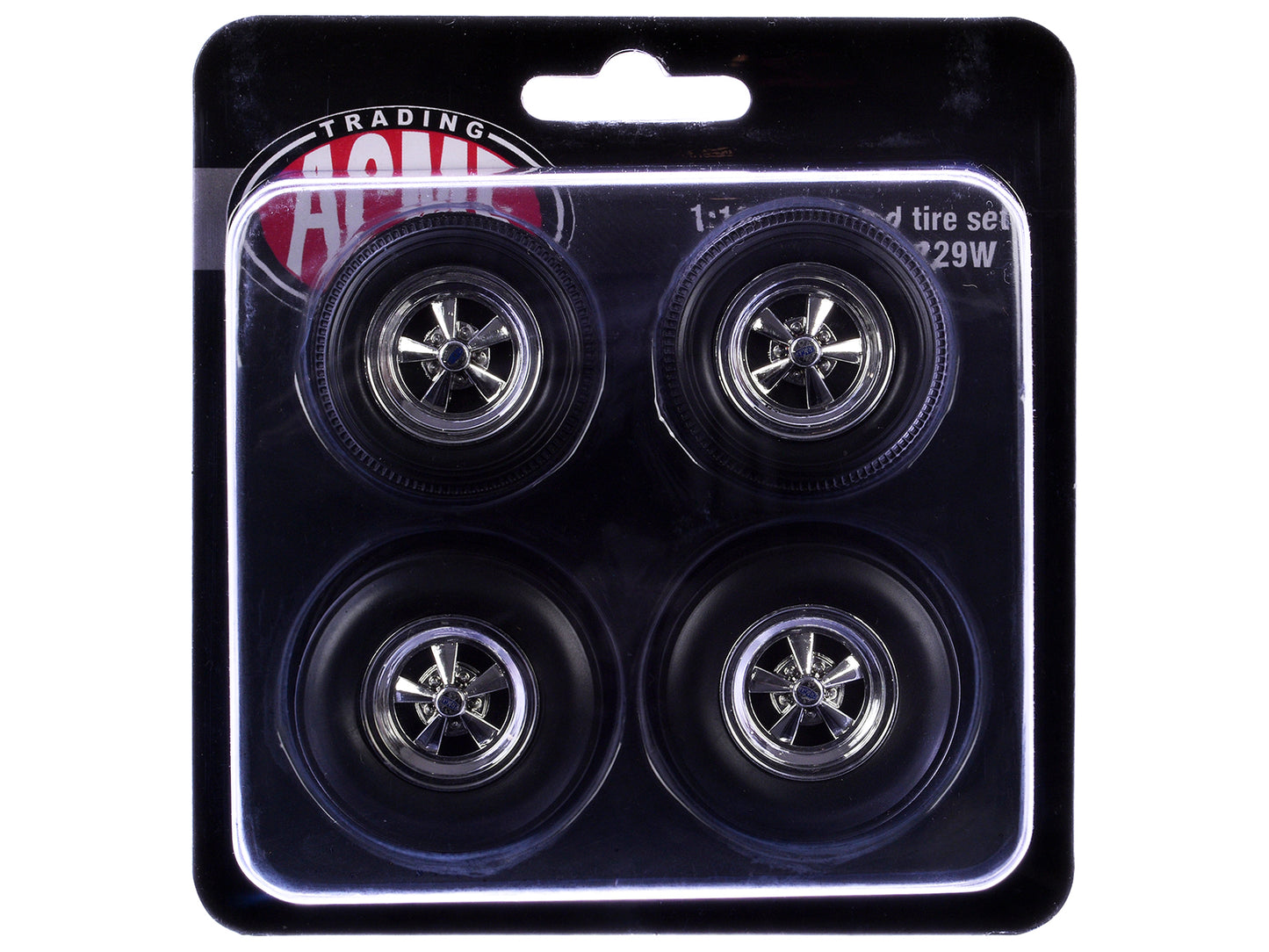 "Cragar" Wheel and Tire Set of 4 pieces from "1970 Pontiac GTO Ram Air IV" for 1/18 Scale Models by Acme T&y