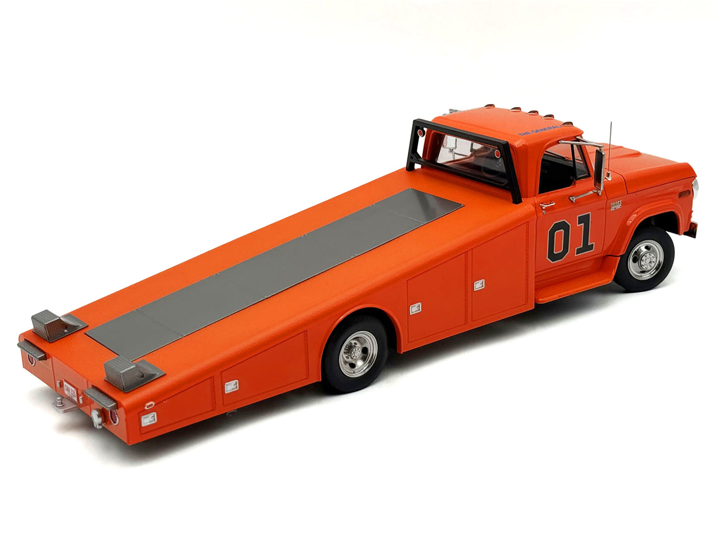 1970 Dodge D-300 Ramp Truck #01 "The General" Orange Limited Edition to 852 pieces Worldwide 1/18 T&y Diecast Model Car by ACME