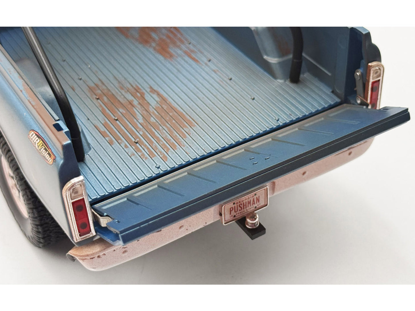 1967 Chevrolet K-10 Pickup Truck "World of Outlaws Push Truck" Blue (Rusted) with White Top Limited Edition to 378 pieces Worldwide 1/18 Model Car by ACME