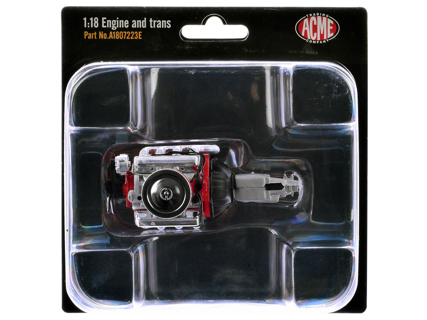 Small Block 350 Engine and Transmission Replica from "1967 Chevrolet K-10 Pickup Truck" 1/18 Model by ACME