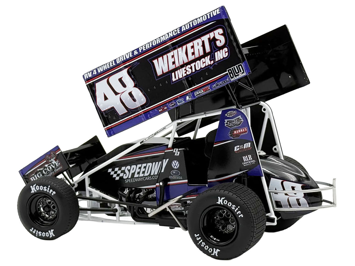 Winged Sprint Car #48 Danny Dietrich Gary Kauffman Racing 1/18 Diecast by ACME