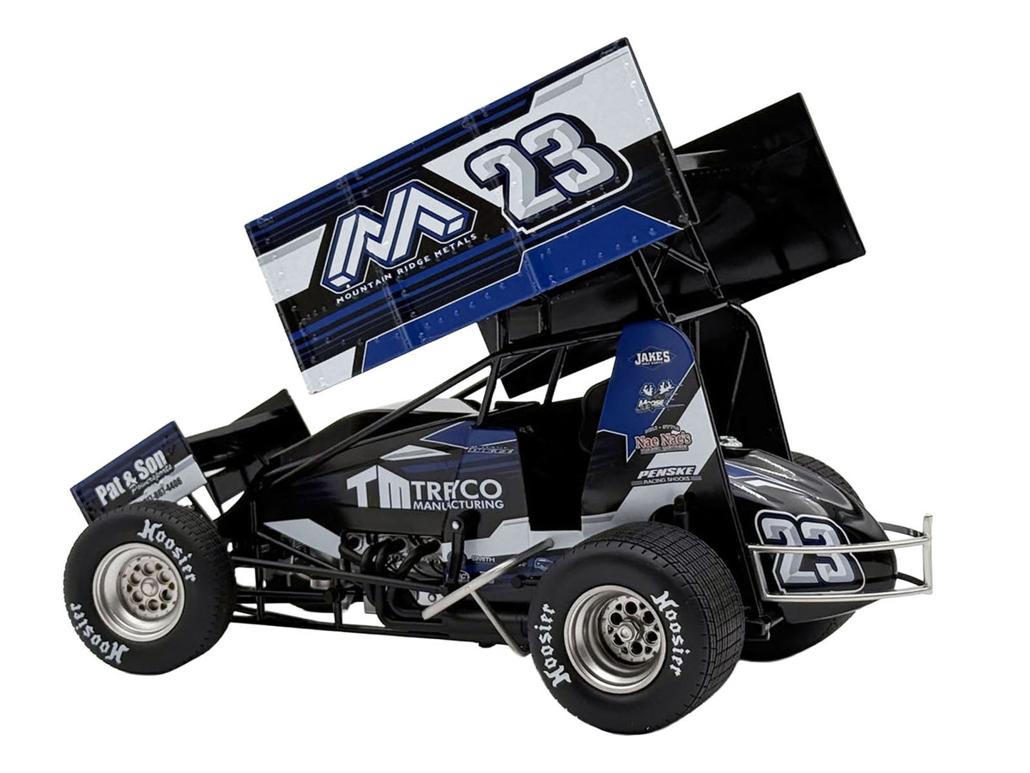 Winged Sprint Car #23 Chase Dietz "Treyco Manufacturing - Mountain Ridge Metals" (2026) 1/18 Diecast Model Car by ACME