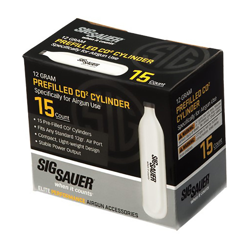Sig Sauer CO2 CYLINDERS 12 Gr. - 15 PACK - Bulk Lot of 25 | Reseller Pack | Fast Shipping Bulk Lot 25x | Fast Shipping | Wholesale Car Audio Install Parts