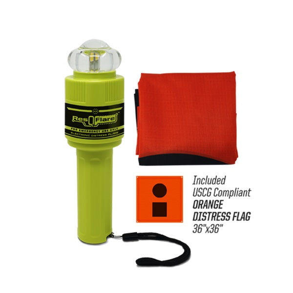 ACR ResQFlare USCG approved Wtron Distress Flare & Flag