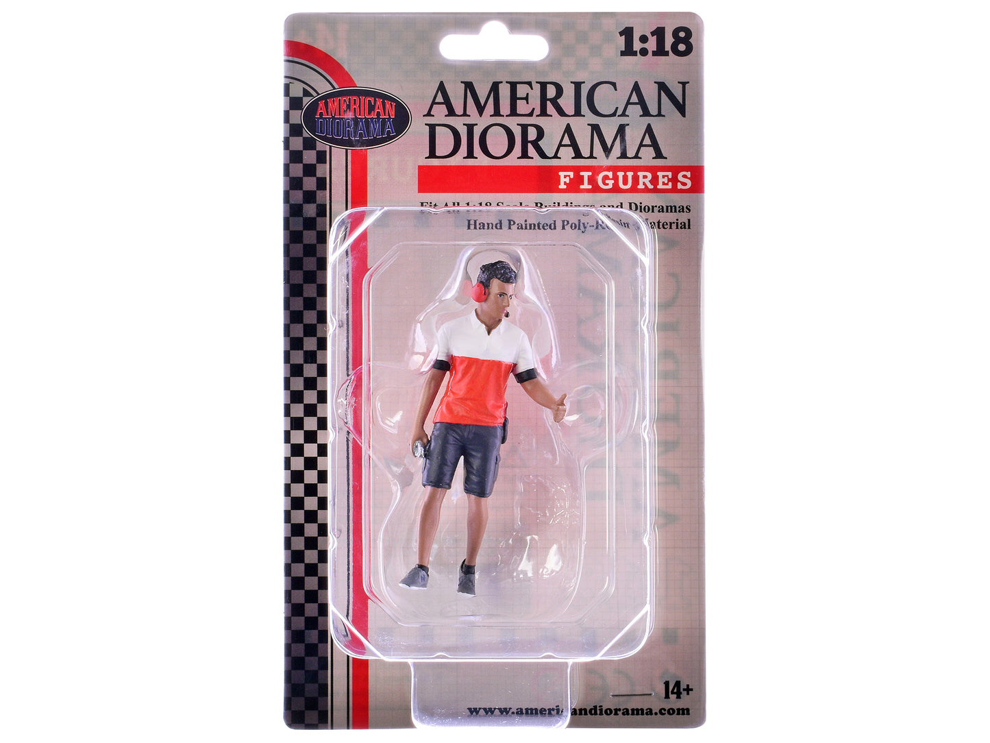 "Race Crew" Figure #2 for 1/18 scale models by American Diorama <h2>"Race Diorama</h2> <p>High-quality diecast model car perfect collectors and enthusiasts. Features detailed interior exterior craftsm
