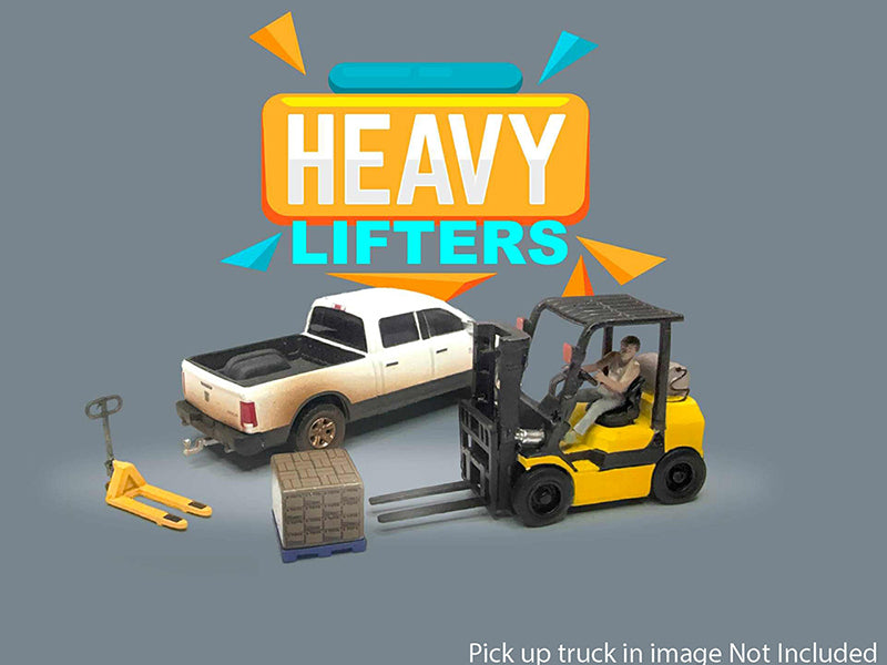 "Heavy Lifters" 4 piece Diecast Set Limited Edition for 1/64 Scale Models by American Diorama <h2>"Heavy Diorama</h2> <p>High-quality model car perfect collectors and enthusiasts. Features detailed in