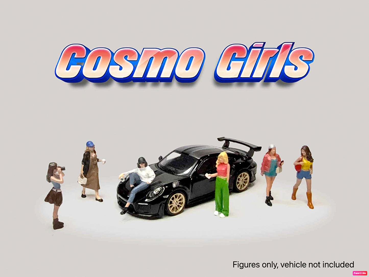 "Cosmo Girls" 6 piece Diecast Figure Set (6 Figures) Limited Edition for 1/64 Scale Models by American Diorama <h2>"Cosmo Diorama</h2> <p>High-quality model car perfect collectors and enthusiasts. Fea