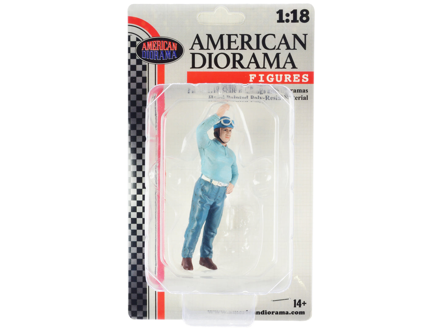 "Racing Legends" 50's Figure B for 1/18 Scale Models by American Diorama <h2>"Racing Diorama</h2> <p>High-quality diecast model car perfect collectors and enthusiasts. Features detailed interior exter