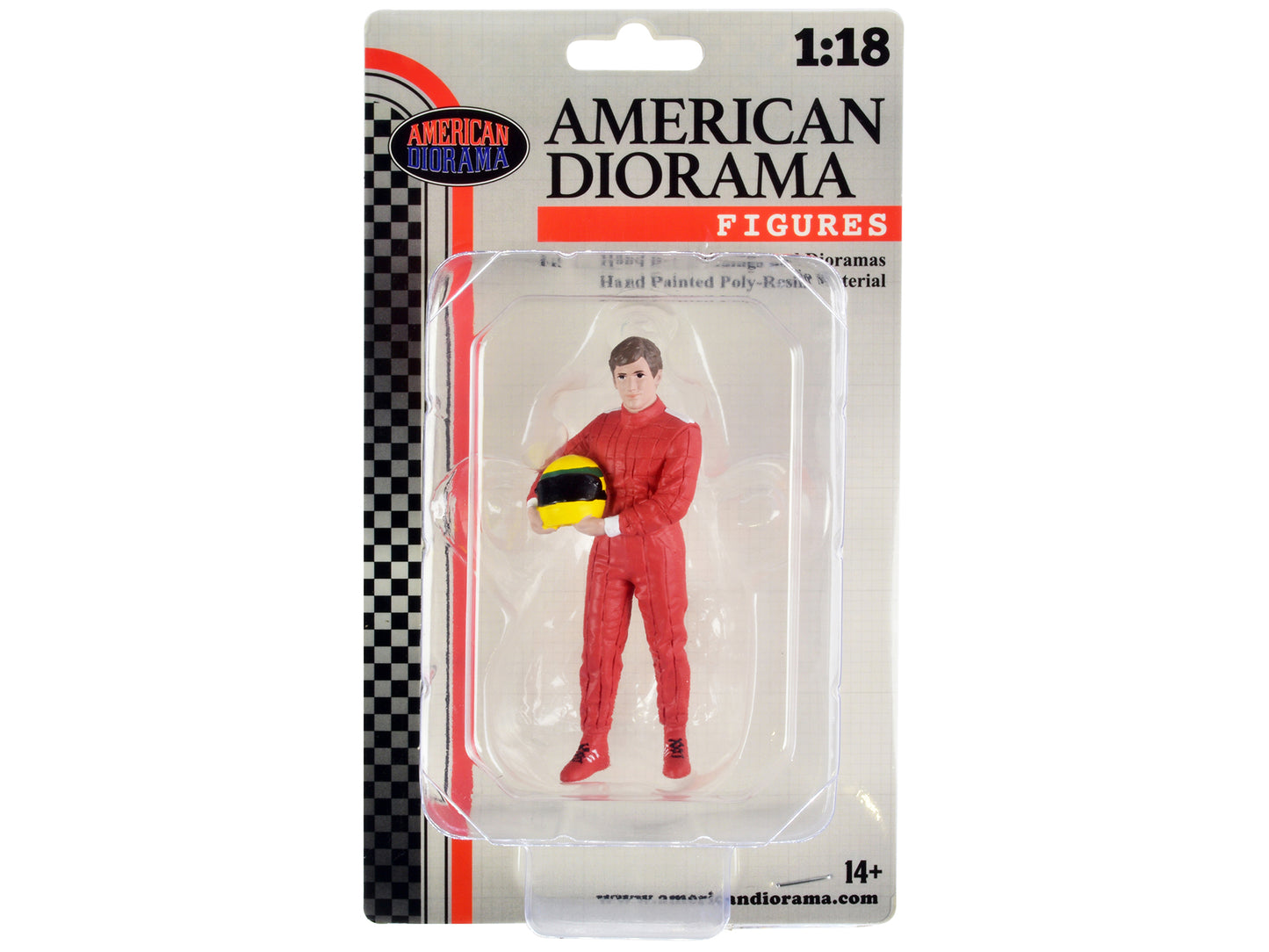 "Racing Legends" 80's Figure A for 1/18 Scale Models by American Diorama <h2>"Racing Diorama</h2> <p>High-quality diecast model car perfect collectors and enthusiasts. Features detailed interior exter