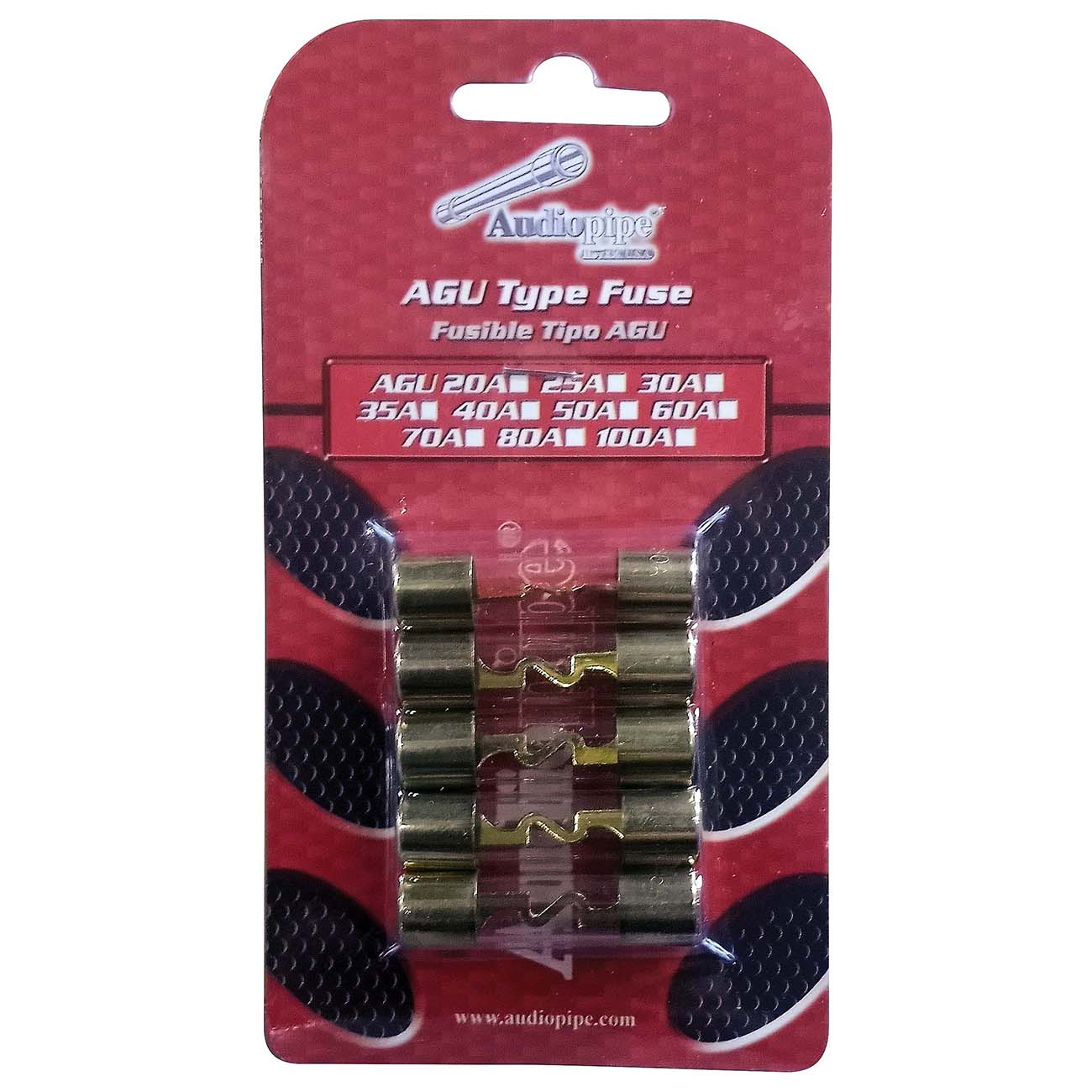 Audiopipe AGU 100 Amp Fuse (5 pack)