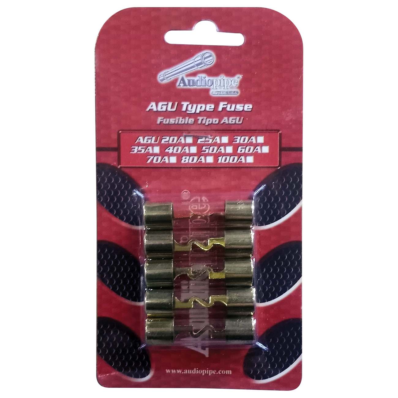 Audiopipe AGU 80 Amp Fuse (5 pack)