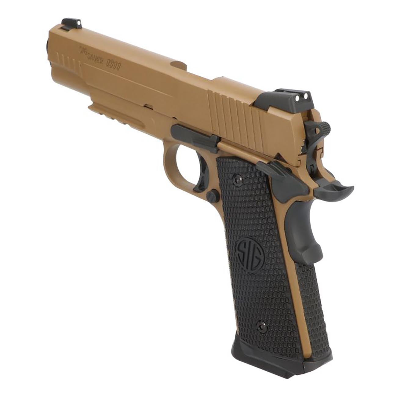 Sig Sauer 1911 “Emperor Scorpion” CO2 Powered Semi-Automatic BB Pistol - Coyote Tan