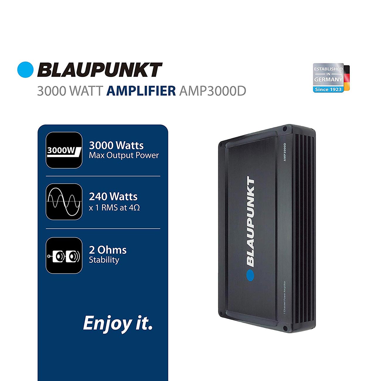 Blaupunkt 3000 Watt Max Monoblock Amplifier