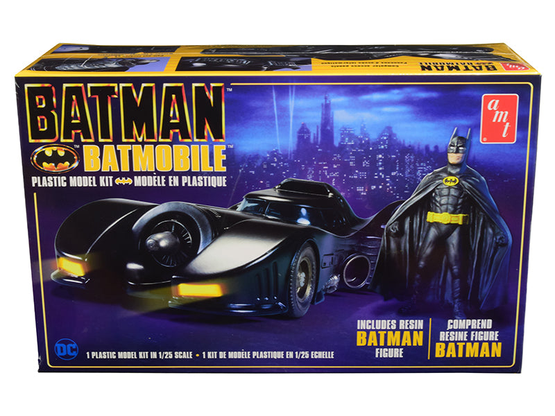Skill 2 Model Kit Batmobile with Resin Batman Figurine "Batman" (1989) 1/25 Scale by AMT <h2>Skill AMT</h2> <p>High-quality diecast car perfect for collectors and enthusiasts. Features detailed interi