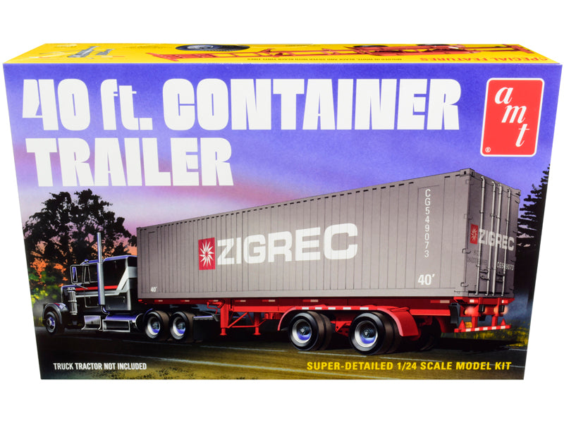 Skill 3 Model Kit 40' Container Trailer 1/24 Scale by AMT <h2>Skill AMT</h2> <p>High-quality diecast car perfect for collectors and enthusiasts. Features detailed interior exterior craftsmanship, real