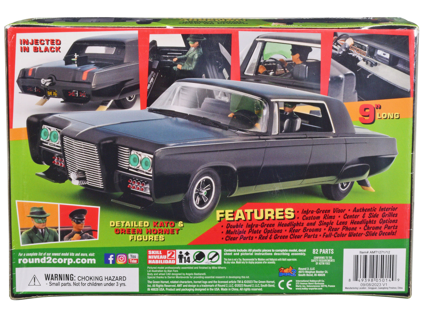 Skill 2 Model Kit Black Beauty "The Green Hornet" (1966–1967) TV Series with Hornet and Kato Figures 1/25 Scale by AMT <h2>Skill AMT</h2> <p>High-quality diecast car perfect for collectors enthusiasts
