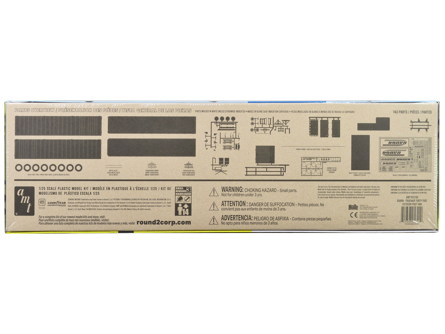 Skill 3 Model Kit Fruehauf Forty Foot Exterior Post Van Trailer "Dohrn Transfer Co." 1/25 Scale by AMT <h2>Skill AMT</h2> <p>High-quality diecast car perfect for collectors and enthusiasts. Features d