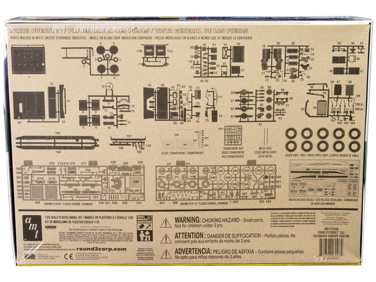 Skill 3 Model Kit Peterbilt 352 Pacemaker Cabover Tractor "Coors" 1/25 Scale by AMT <h2>Skill AMT</h2> <p>High-quality diecast car perfect for collectors and enthusiasts. Features detailed interior ex