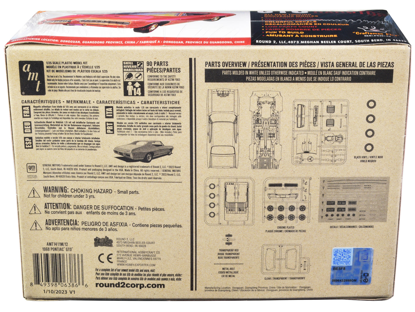 Skill 2 Model Kit 1968 Pontiac GTO Hardtop "Craftsman Plus" Series 1/25 Scale by AMT <h2>Skill AMT</h2> <p>High-quality diecast car perfect for collectors and enthusiasts. Features detailed interior e