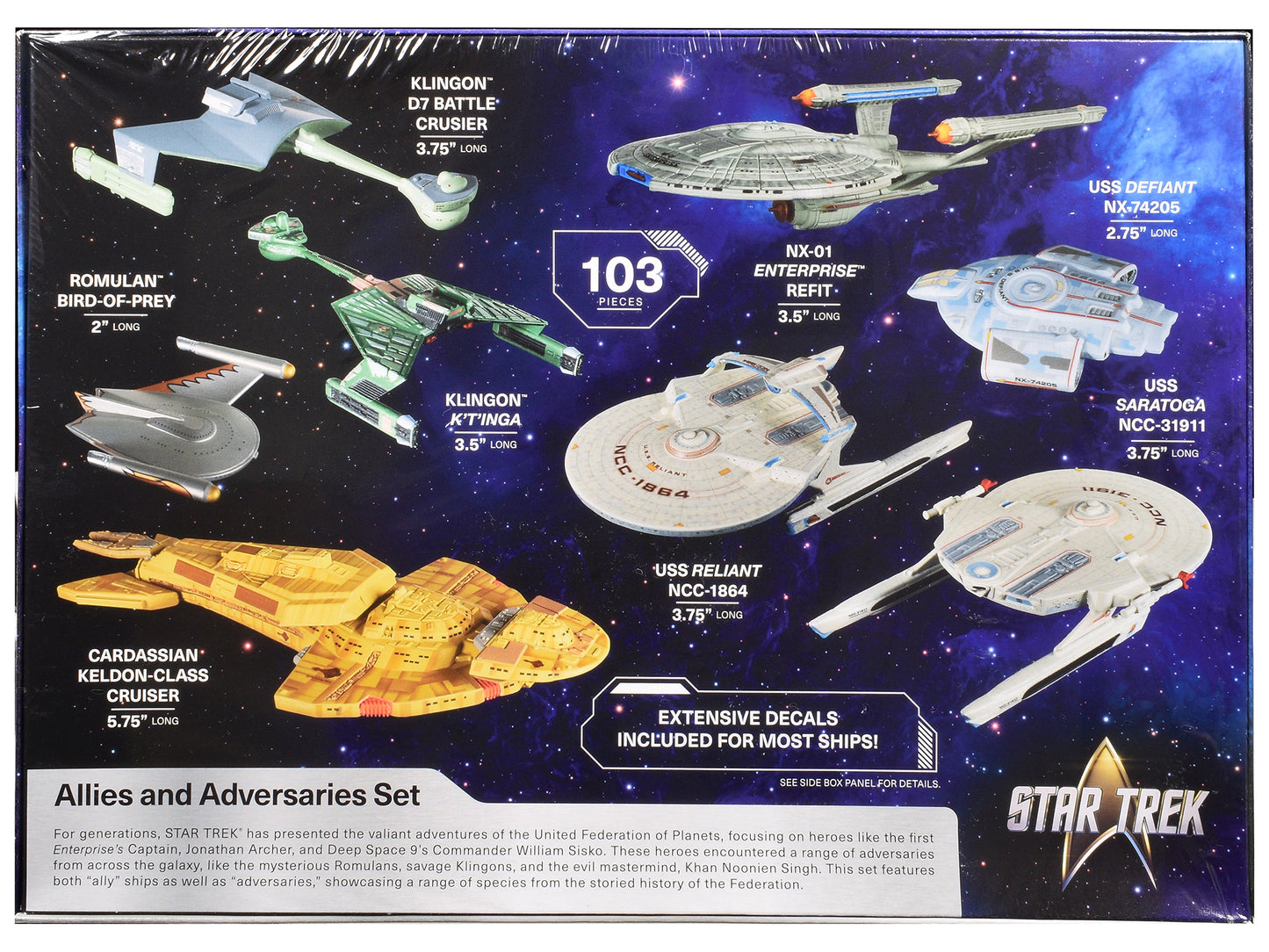 Skill 2 Model Kit Allies and Adversaries Space Ship Set "Star Trek" Franchise 1/2500 Scale by AMT <h2>Skill AMT</h2> <p>High-quality diecast car perfect for collectors enthusiasts. Features detailed i