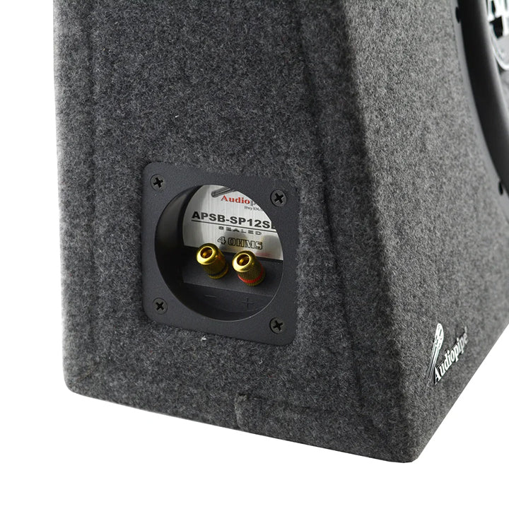 Audiopipe 12" High Performance Sealed Bass Enclosure 800 Watts Max Single 4 Ohm