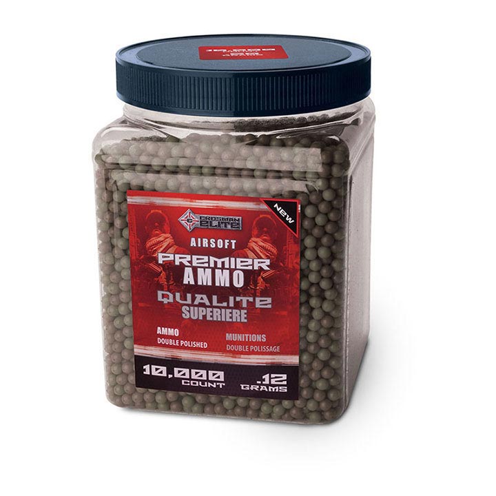 Game Face Premier 6mm AirSoft .12 gram - 10000 count (Brown/Black Camo)