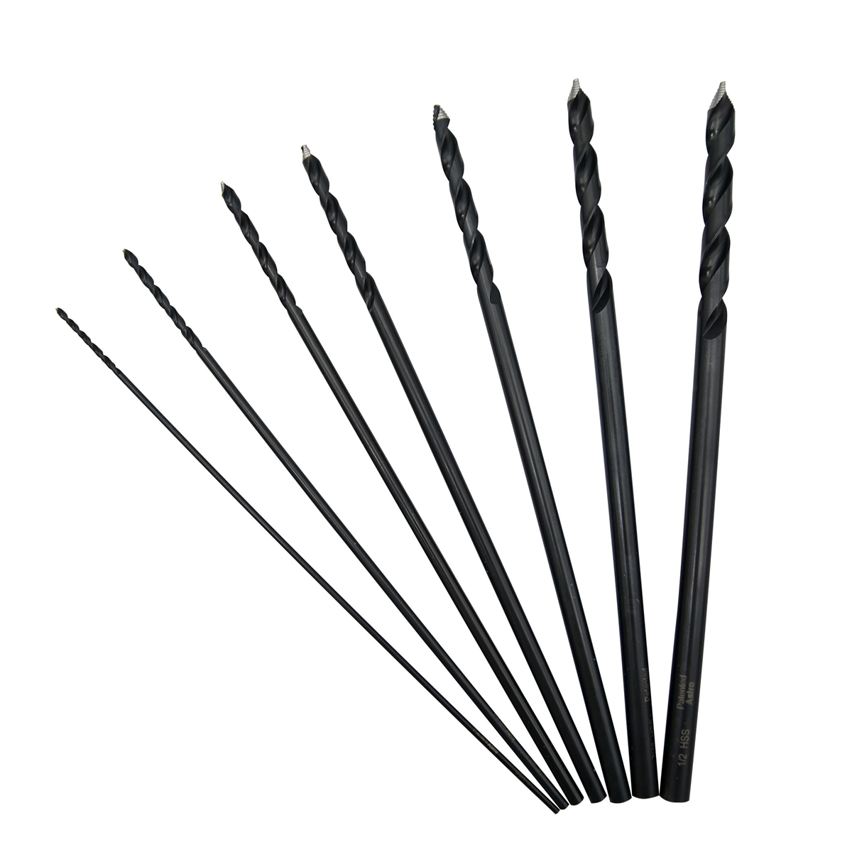 Astro Pneumatic ONYX 7pc TurboStep Aircraft Extension Length Drill Bit Set