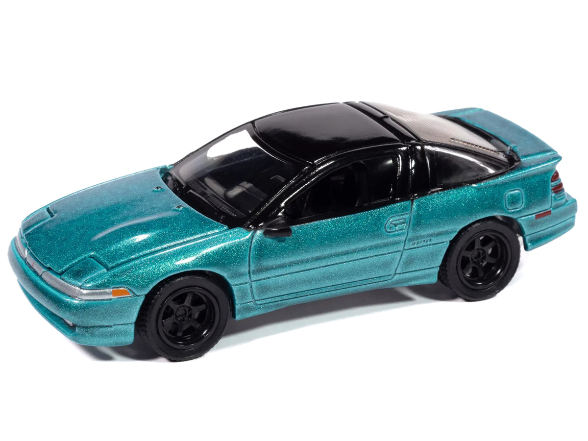 1991 Mitsubishi Eclipse GSX Tennessee Blue Black Top Import Legends 1/64 Diecast
