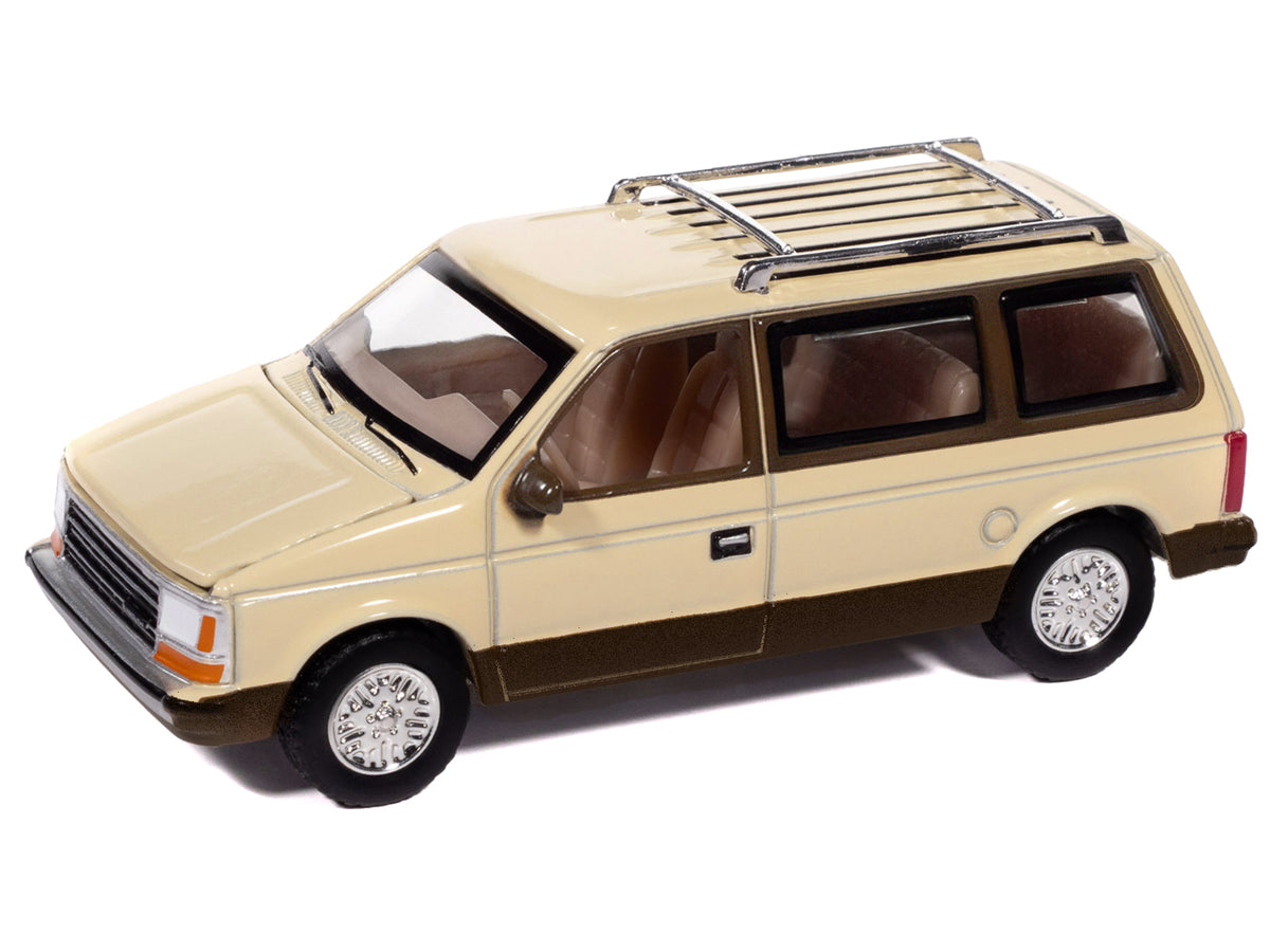 1987 Plymouth Voyager Van Golden Bronze 2-Tone Mighty Minivans 1/64 Diecast