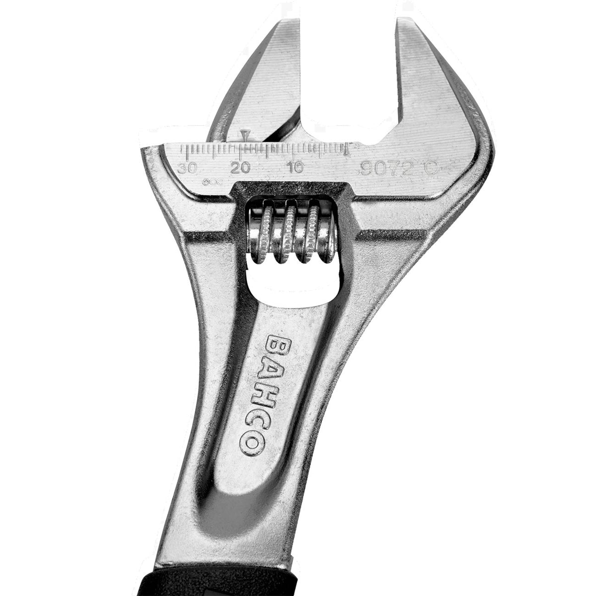 Bahco 12" ERGO™ Rubber Handle Central Nut Adjustable Wrench with Chrome Finish